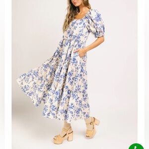 DAYMAKER DRESS // BLUE FLORAL *ZOCO EXCLUSIVE*